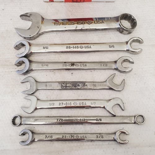 Lot of Assorted Armstrong Combination, Open Ended & other Wrenches LOT 103 - Thumbnail 3