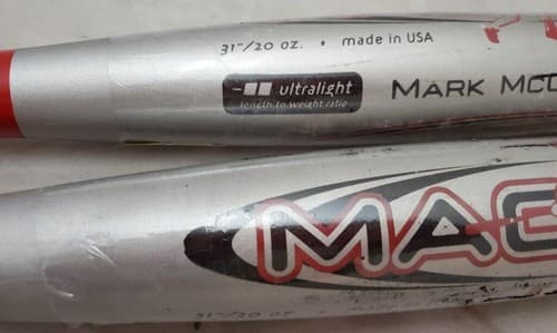 Two Rawlings Mark McGwire Model MAC350 31" 20oz Youth Baseball Bats - Thumbnail 5