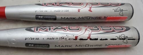 Two Rawlings Mark McGwire Model MAC350 31" 20oz Youth Baseball Bats - Thumbnail 2