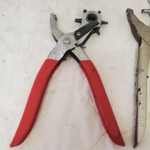 Lot of 3 Revolving Punch Pliers and Oil Filter Wrench Pliers Lot-214 - Thumbnail 3
