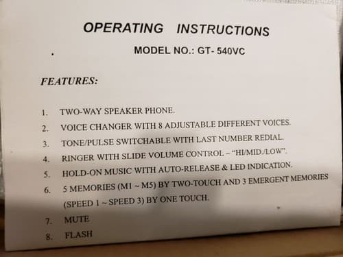 River GT-540VC Voice Changer Telephone Multi-Functional Phone System - Thumbnail 3