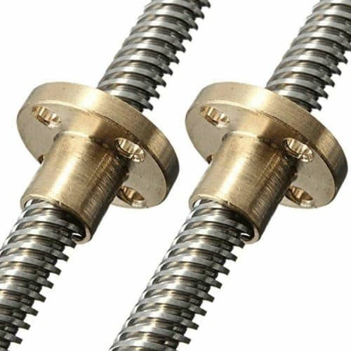 T8 Lead Screw 2mm/8mm Length 200-900mm Spindle Screw Kit - Thumbnail 2