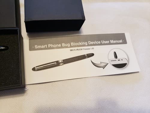 Record Your Life Secu-Plus Smart Phone Bug Blocking Device Pen - Thumbnail 4