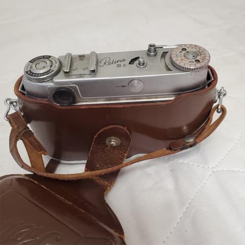 Vintage Kodak Retina III C 35mm Film Camera Leather Case Serial #559897 - Thumbnail 3