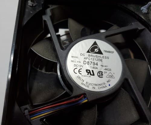 Delta Cooling Fan AFC1212DE - DC12V 1.60A Dell P/N D8794 - Thumbnail 2