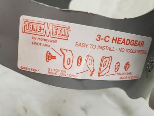 Fibre-Metal by Honeywell 3C Headgear Ratchet, Gray Face Shield Mask Screen - Thumbnail 7