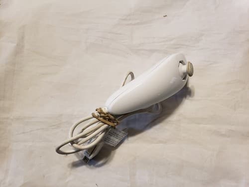 Nintendo Wii White Nunchuck Controller (RVL-004) Official Genuine OEM - Thumbnail 2