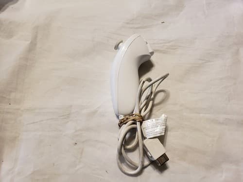 Nintendo Wii White Nunchuck Controller (RVL-004) Official Genuine OEM - Image 1