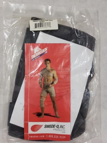 Thermoskin Range of Motion Hinged Elbow Char Brace Black- Multiple Sizes - Thumbnail 2