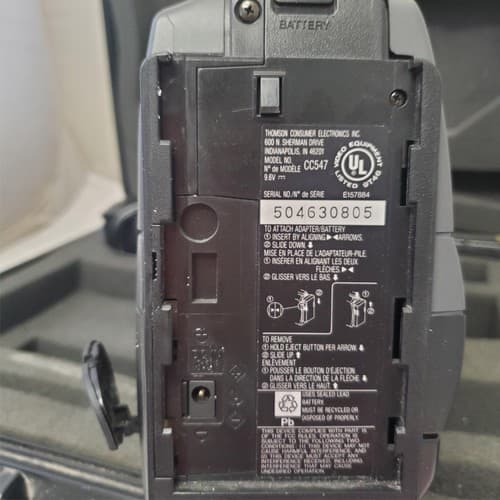 Vintage RCA Pro Wonder CLR200 VHS Camcorder with Hard Case & Accessories - Thumbnail 11