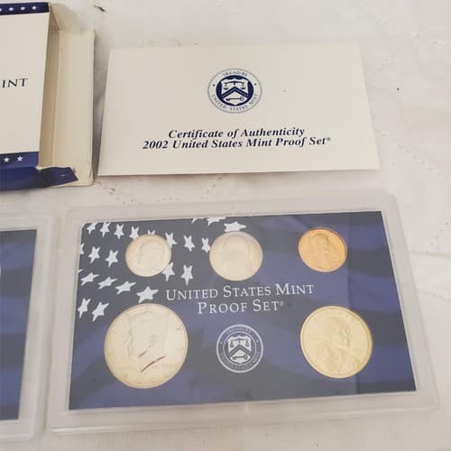 2002-S Proof Set 10 Coin US Mint Set w/ OGP & COA Uncirculated Collector Coins - Thumbnail 7