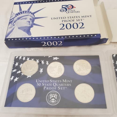 2002-S Proof Set 10 Coin US Mint Set w/ OGP & COA Uncirculated Collector Coins - Thumbnail 6