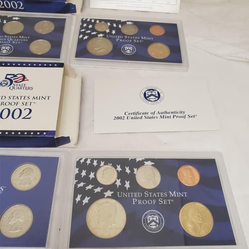 2002-S Proof Set 10 Coin US Mint Set w/ OGP & COA Uncirculated Collector Coins - Thumbnail 11