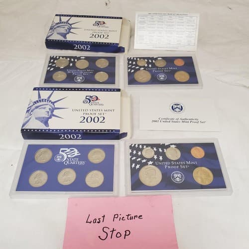 2002-S Proof Set 10 Coin US Mint Set w/ OGP & COA Uncirculated Collector Coins - Thumbnail 12