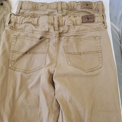 Lot of 4 U.S. Polo Assn. Honey Khaki Straight fit Denim Size 14 - Thumbnail 3