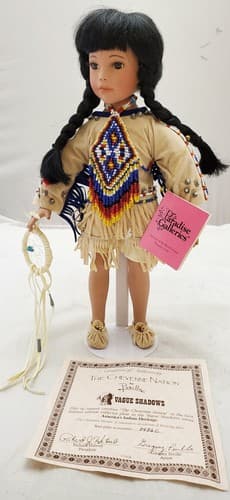 Paradise Galleries Purveyor of the World Finest Porcelain Dolls with Doll Stand - Thumbnail 2