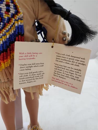 Paradise Galleries Purveyor of the World Finest Porcelain Dolls with Doll Stand - Thumbnail 6