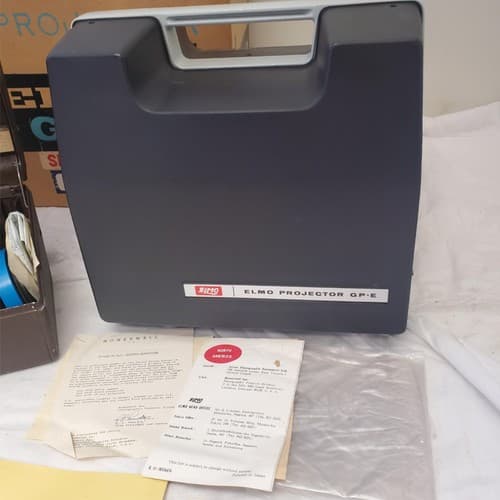 8mm Projector ELMO GP-E Slow Motion Zoom & Film Reel Storage Box - Thumbnail 5