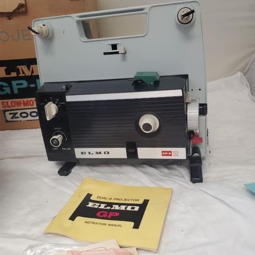 8mm Projector ELMO GP-E Slow Motion Zoom & Film Reel Storage Box - Thumbnail 8