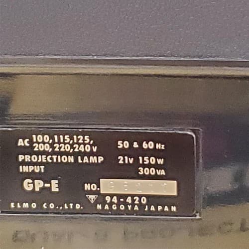 8mm Projector ELMO GP-E Slow Motion Zoom & Film Reel Storage Box - Thumbnail 11