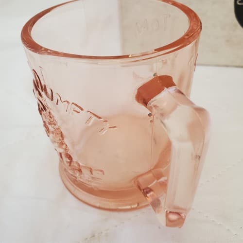 Tiara Exclusives Amber Glass Nursery Rhyme Humpty Dumpty Baby Plate Bowl Cup - Thumbnail 6