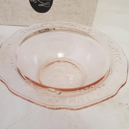 Tiara Exclusives Amber Glass Nursery Rhyme Humpty Dumpty Baby Plate Bowl Cup - Thumbnail 9