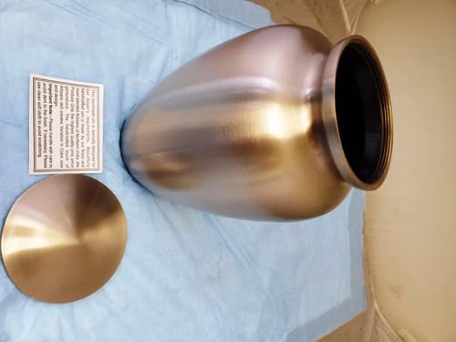 Modern Beautiful Design Handcrafted Urn for Human Ashes BA-612 - Thumbnail 7