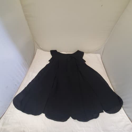 Vintage Women Fashion Sleeveless Black Dress - Thumbnail 4