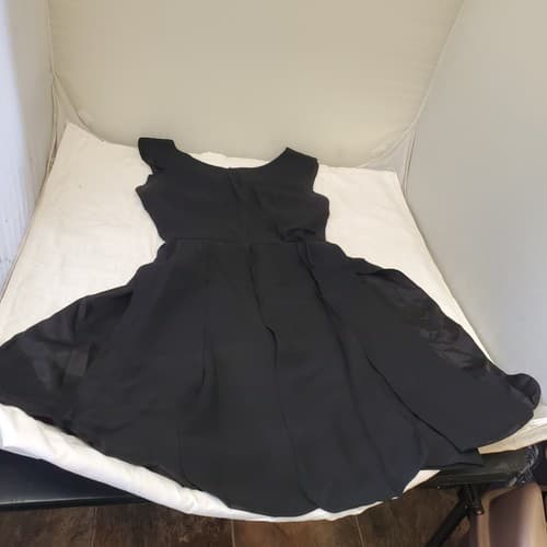 Vintage Women Fashion Sleeveless Black Dress - Image 1