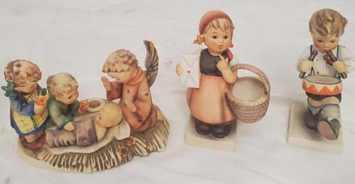 Lot of 12 Vintage Hummel Hand-Painted Ceramic Child Figurines - Thumbnail 2