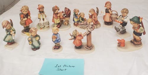Lot of 12 Vintage Hummel Hand-Painted Ceramic Child Figurines - Image 1