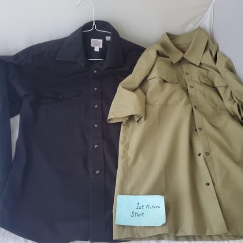 Lot of 2 Assorted Half Sleeve Shirts Size M - Image 1