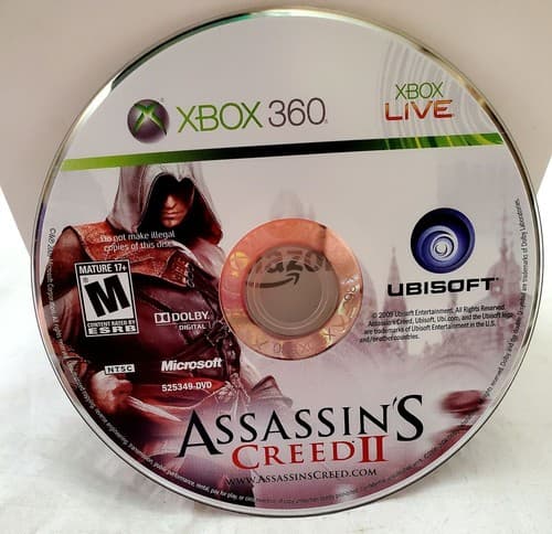 Assassins Creed II 2 Microsoft Xbox 360 Video Game Disc Only - Image 1