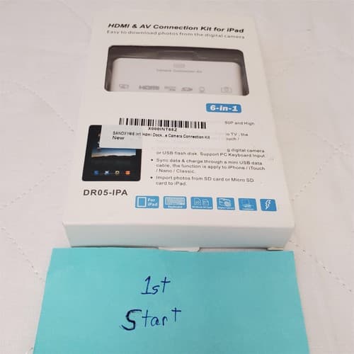 HDMI & AV Connection Kit for Apple Ipad DR05-IPA 6-in-1 Made in China - Image 1