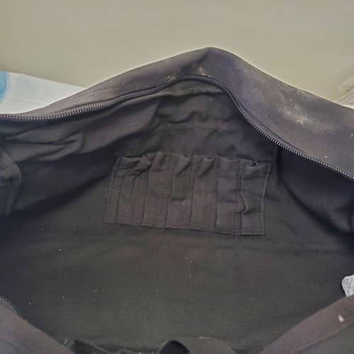 Large Mouth Shoulder Strap Pockets Zipper Tool Bag - Thumbnail 3