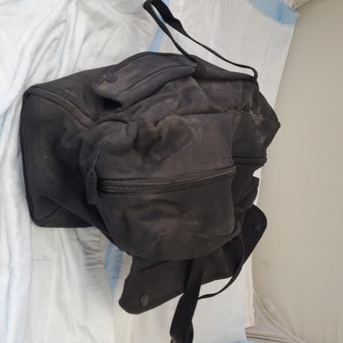 Large Mouth Shoulder Strap Pockets Zipper Tool Bag - Thumbnail 6