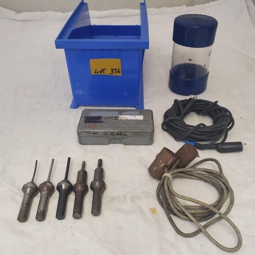 Lot of Rivet Punch, ASCO Coil, BesTest Dial Test Indicator & Etc. LOT-376 - Image 1