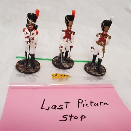 Lot of 3 Hand Painted Metal Toy Soldier Generals CM-210 - Thumbnail 7
