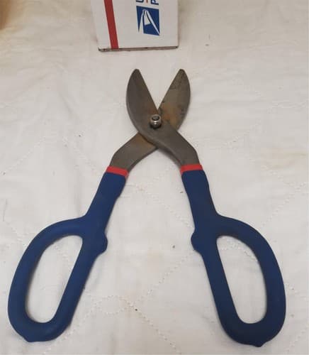 Steel 12In Tin Snip Scissors Hand Tool LOT-526 - Thumbnail 3