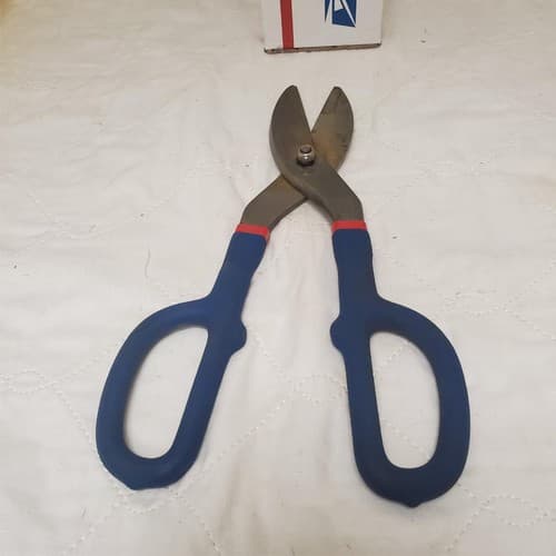 Steel 12In Tin Snip Scissors Hand Tool LOT-526 - Thumbnail 5