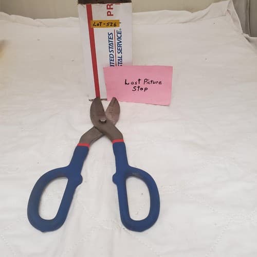 Steel 12In Tin Snip Scissors Hand Tool LOT-526 - Thumbnail 6