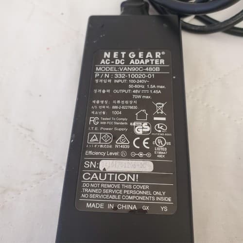 Netgear VAN90C-480B AC Adapter 100-240V 1.45A Power Supply - Thumbnail 5