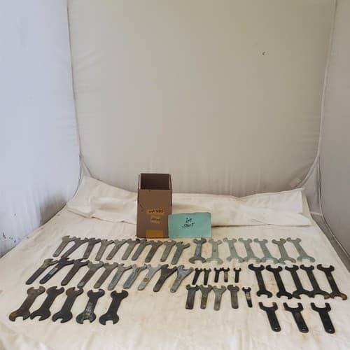Lot of 50 Assorted Double Open End Service Wrench & other Wrench Tool LOT 485 - Image 1