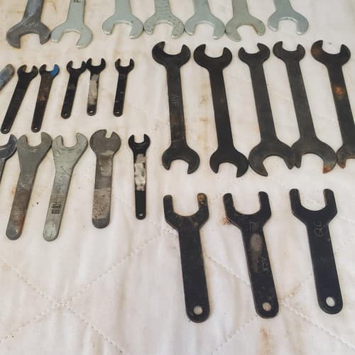 Lot of 50 Assorted Double Open End Service Wrench & other Wrench Tool LOT 485 - Thumbnail 8