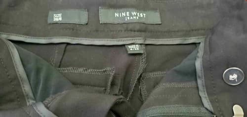 Nine West Jeans Bootcut Women's Black Dress Pants Size 28/6 - Thumbnail 2