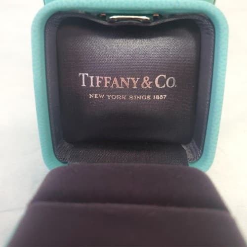 Tiffany & Co. Blue Ring Box with Outer Box Genuine Jewelry Gift Case - Thumbnail 4