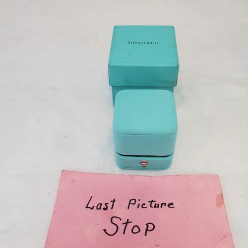 Tiffany & Co. Blue Ring Box with Outer Box Genuine Jewelry Gift Case - Thumbnail 5