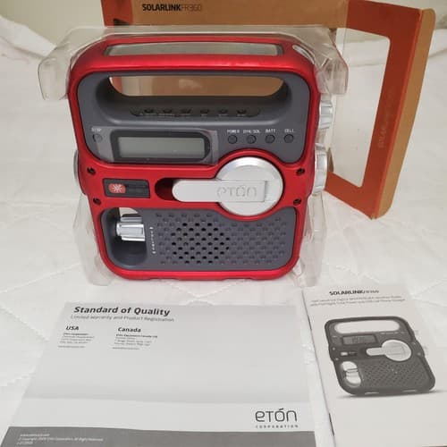 Eton FR360 Solarlink Emergency Weather Radio Charger, Flashlight, Multi-Use - Image 1