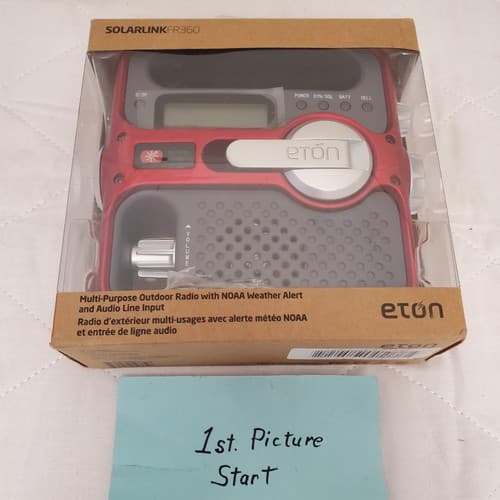 Eton FR360 Solarlink Emergency Weather Radio Charger, Flashlight, Multi-Use - Thumbnail 2
