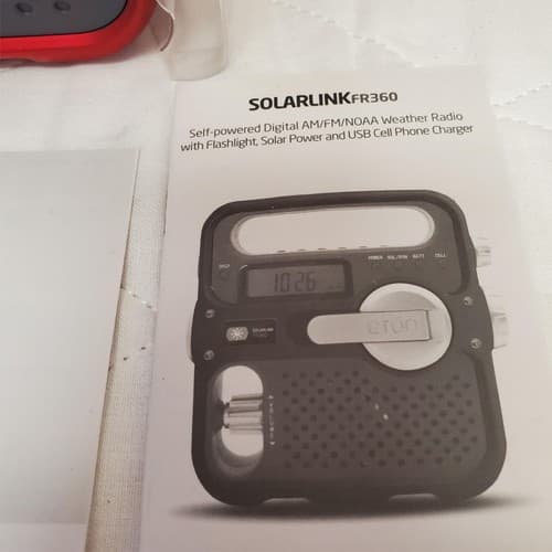 Eton FR360 Solarlink Emergency Weather Radio Charger, Flashlight, Multi-Use - Thumbnail 7